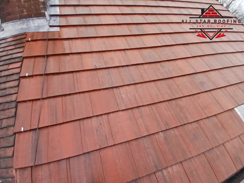 Marley roof tiles.